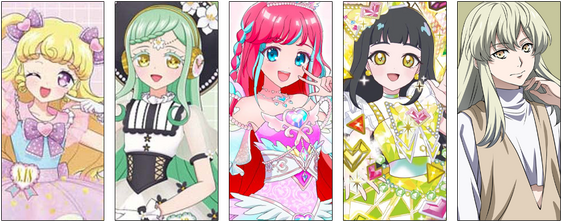 推しキャラ 유이&파라라&마츠리&츠무기&루이